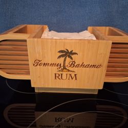 Tommy Bahama Rum Napkin & Straw Holder