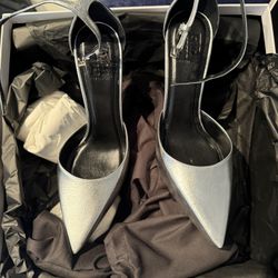 Givenchy Platform Pumps Silver