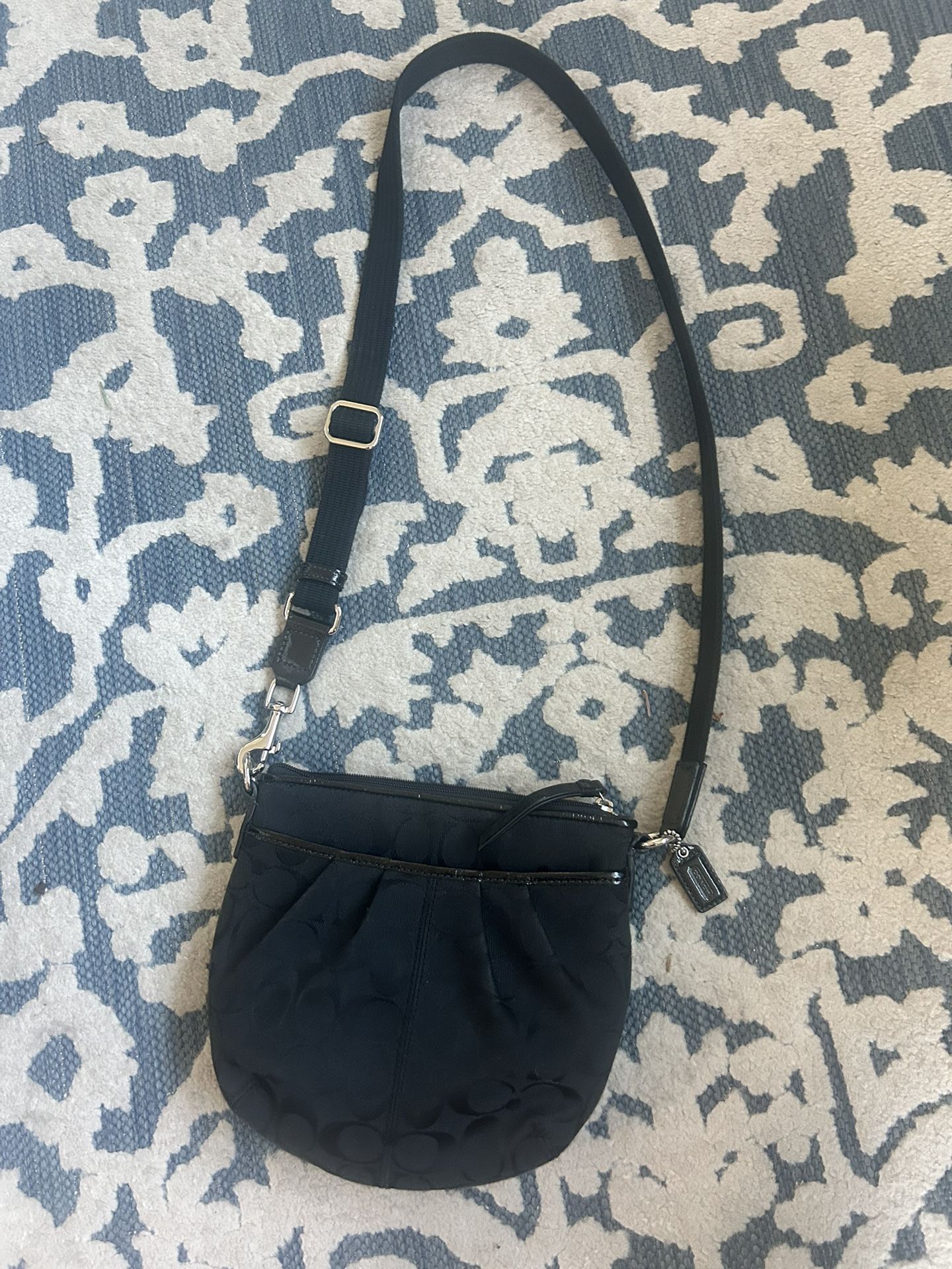 Coach Monogram Purse - Crossbody - Black