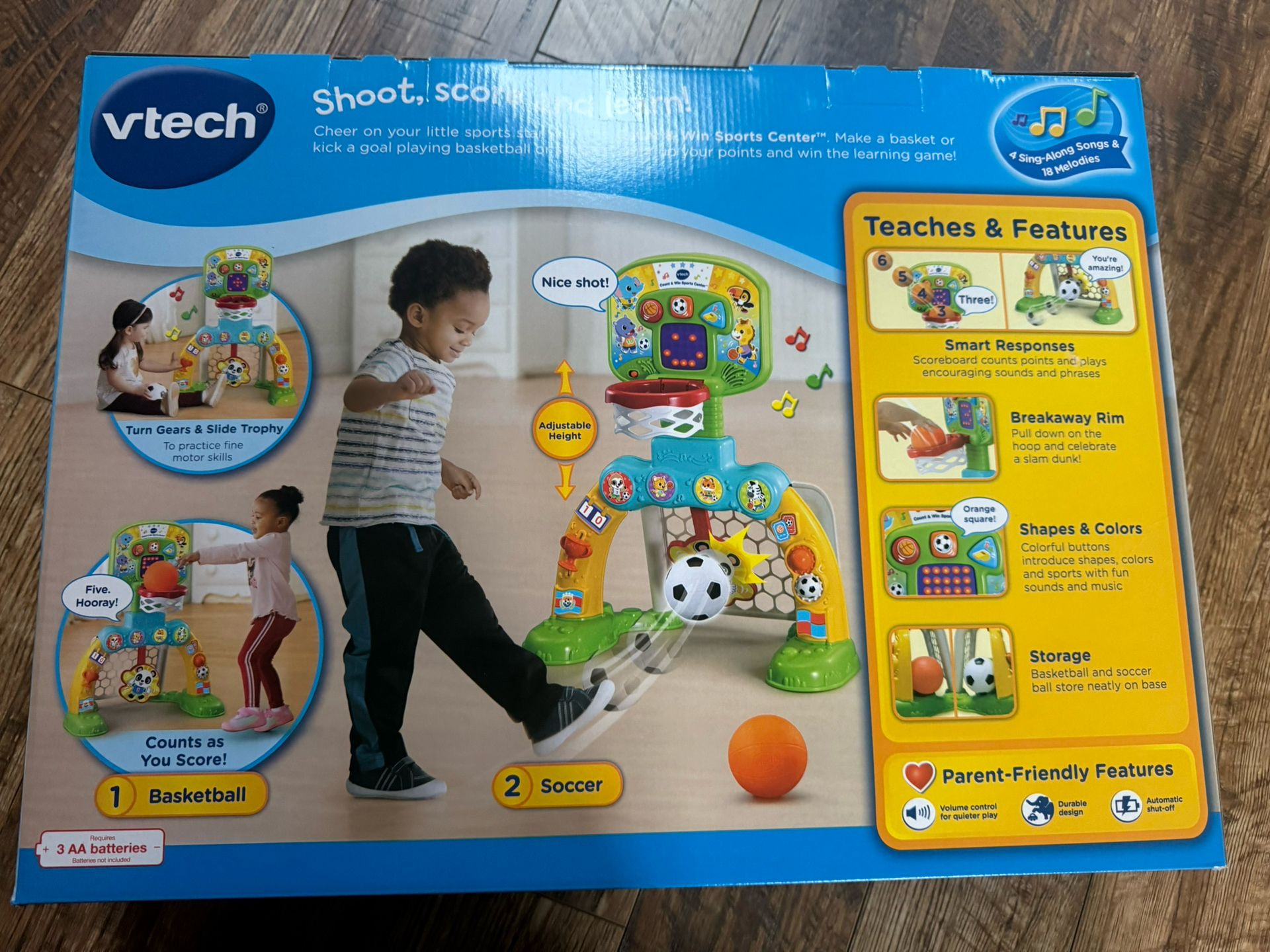 Brand New Vtech basketball and soccer
