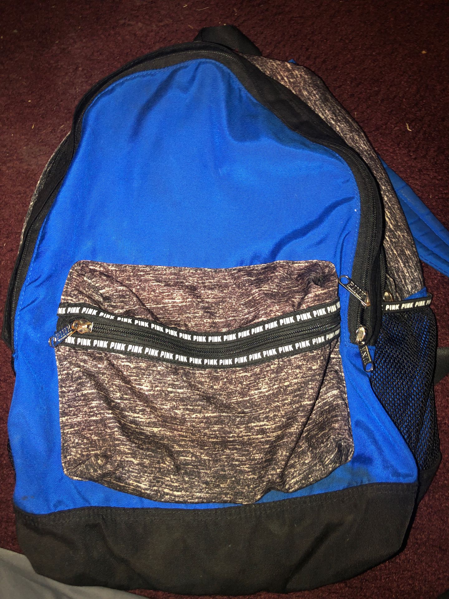 Blue Victoria secret pink backpack lots of pockets!!