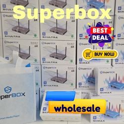 Smart Tv Box  S6  Media Player  Android 12  Super box S6 Max  TV Box
