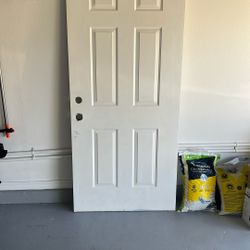 Fire Rated Garage/ Exterior Steel Door. 