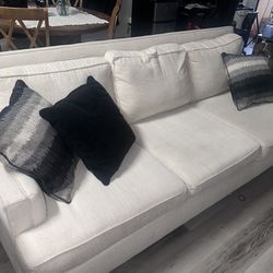 Cream White Couch Set (sofa & loveseat)