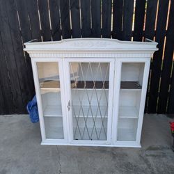 Vintage China Cabinet Stand 80-in x 48-in x 22-in $50