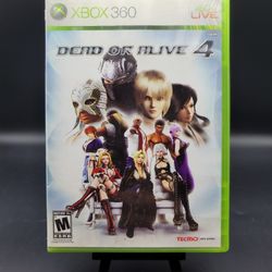 XBox 360 Dead Or Alive 4 ( Tested  & Working  ) 