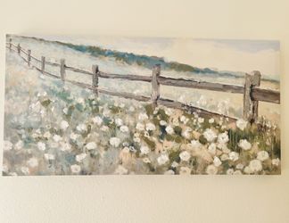 Painting Yellowstone Wild Flowers White Turquoise