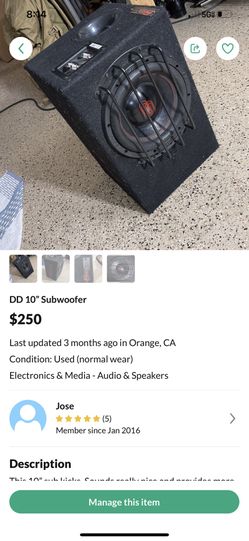 Sub Woofer 10”