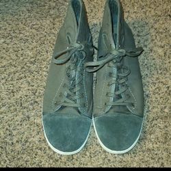 Van's GREEN Canvas & SUEDE