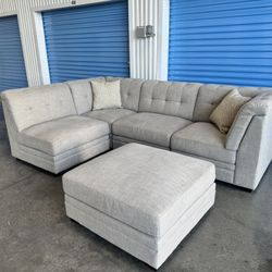 Large Light Gray Sectional Free Delivery