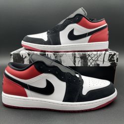 2025 Nike Air Jordan 1 Low Black Toe SE IB8971-106 Size 11.5