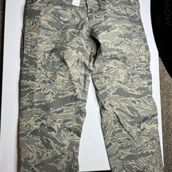 USAF ABU Tiger Stripe Men's Large Regular Camo Gore-Tex Trousers Pants APECS NWT