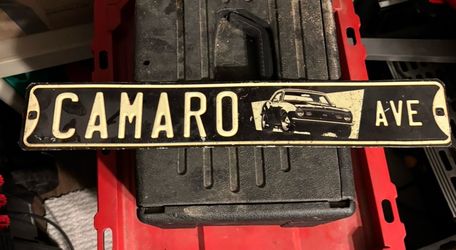 Camaro metal sign