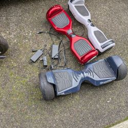 3=Hoverboards All Work Great Black One Is Heavy Duty And White One Plays Music And Has Lights One Price For All 165