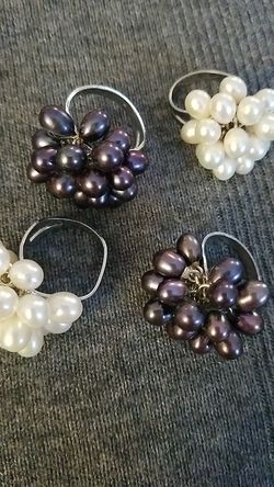 Real pearl rings