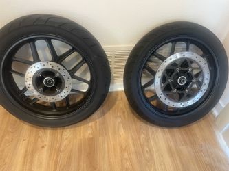 17 aluminum copper wheels motorcycle also supermoto