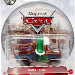 Disney Cars Holiday Metal Series Mater w/ Hat 1:55 Scale Mattel New