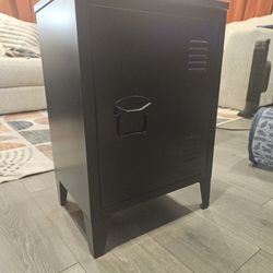 Metal locker storage nightstand