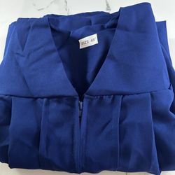 Graduation Cap And Gown Blue 