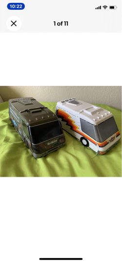MICRO MACHINES 1991 Galoob Super City & Military Van Camper RV 🚗🚙