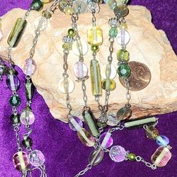 Lia Sophia Crystal Bead Necklace 