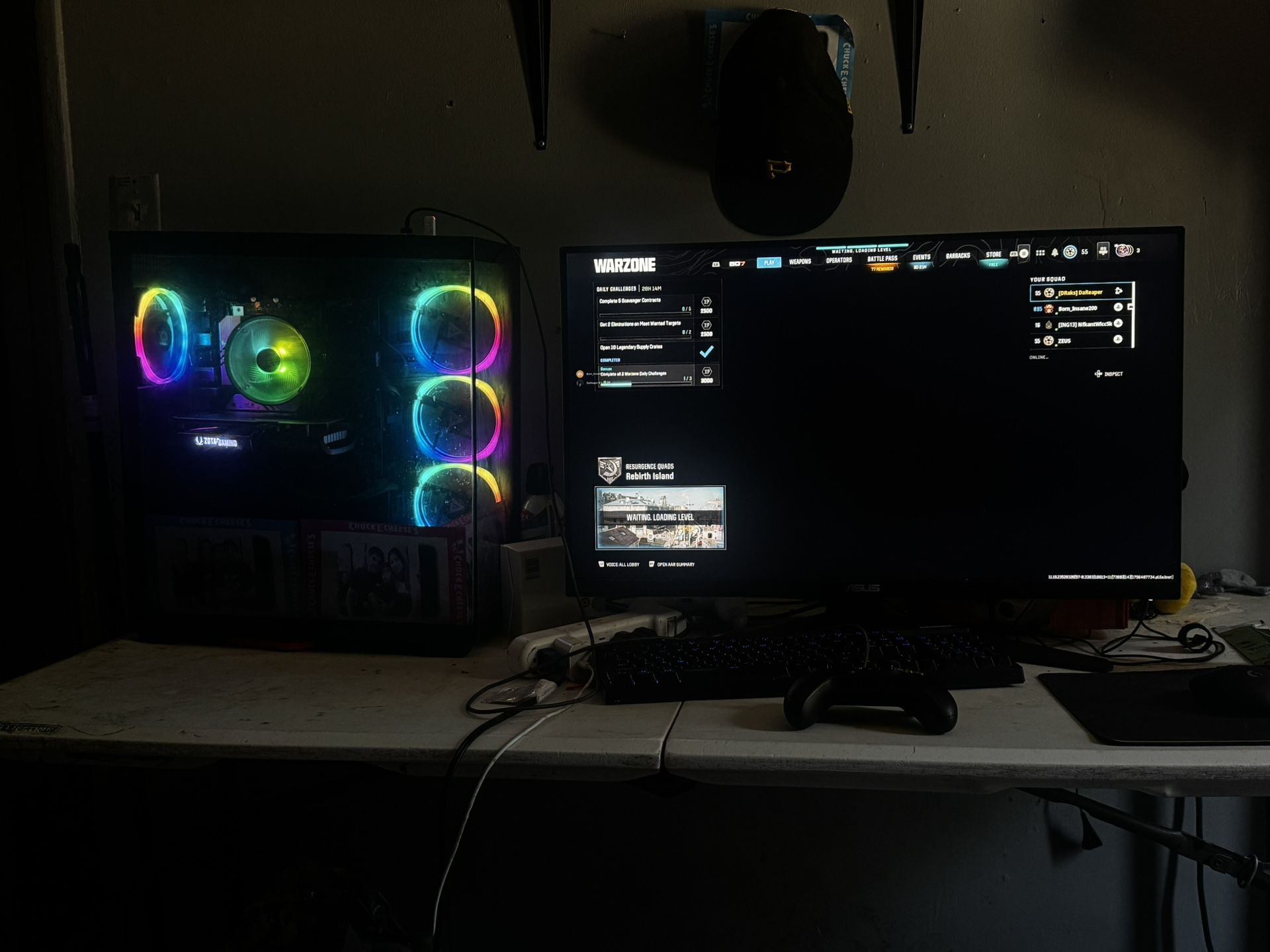 pc gaming setup
