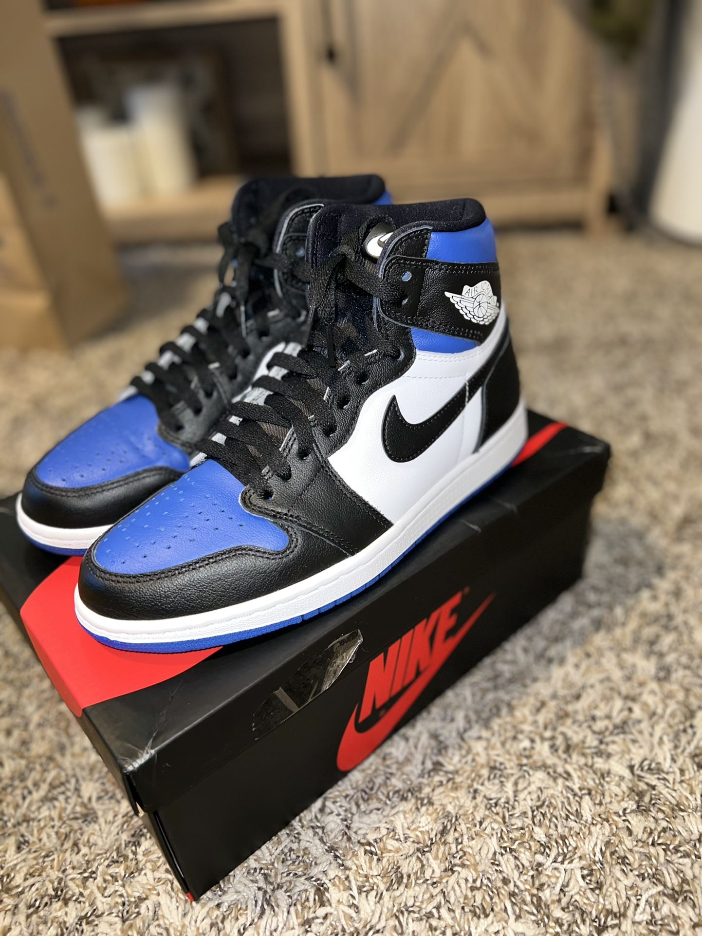 1 Low Royal Air Jordan One Royal Toe Nike Air Jordan One Royal Toe 