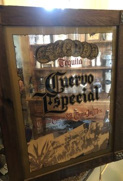 Vintage tequila Cuervo mirror