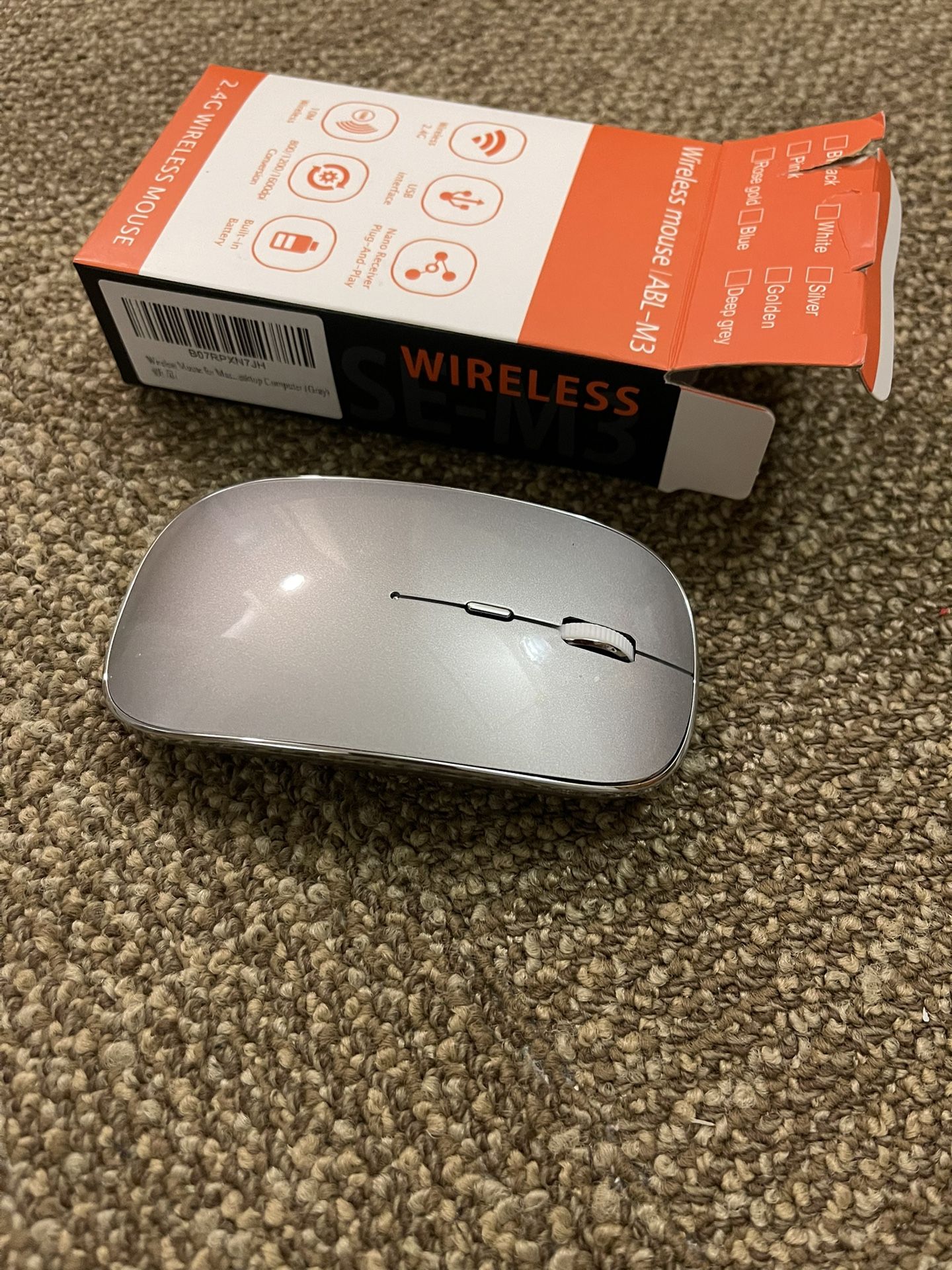 Wireless Mouse Chargeable Portable Silent USB and