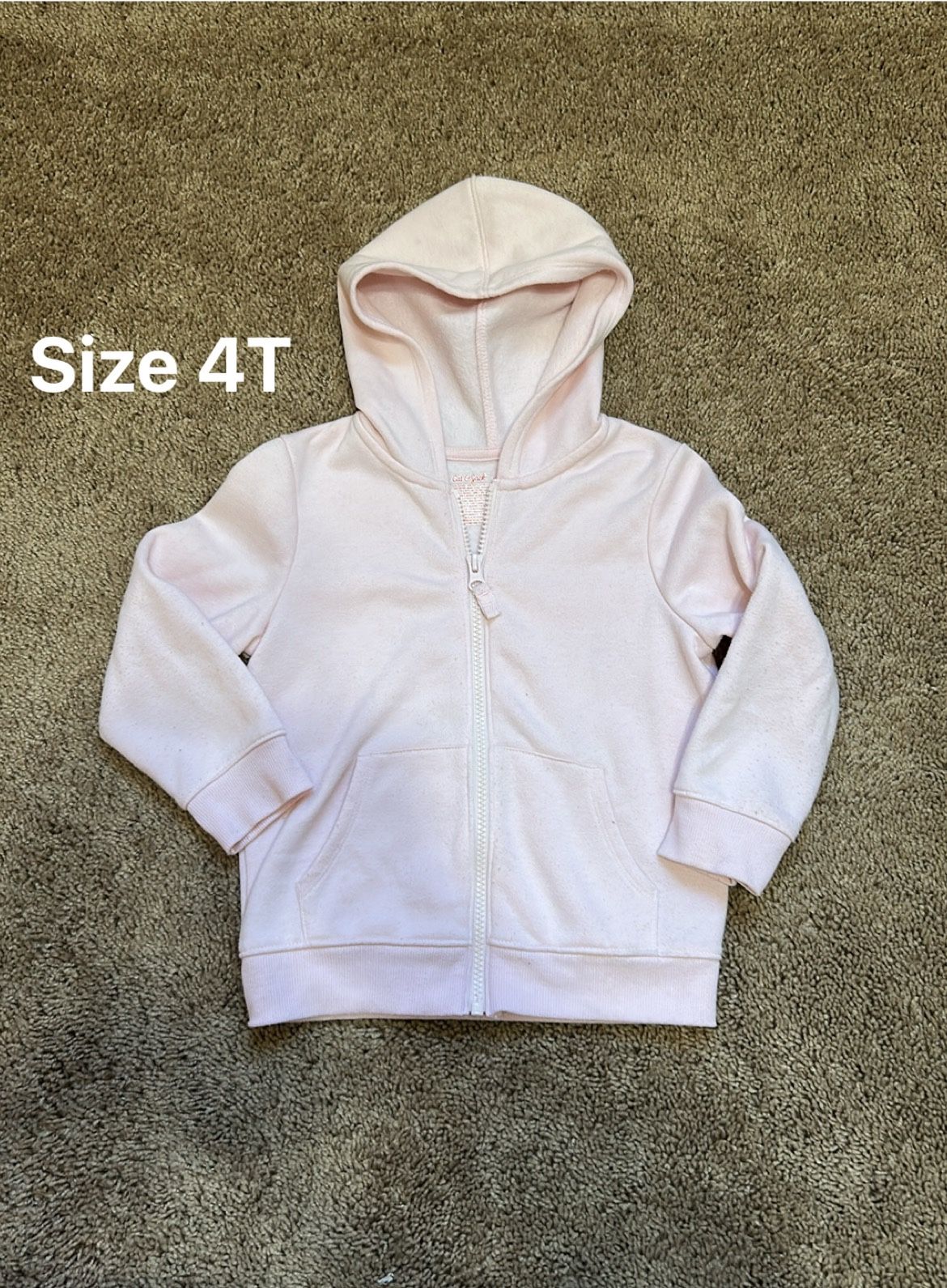 Toddler Girl Zip Up Hoodie Sweater Size 4T