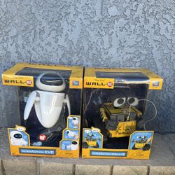 Disney Pixar Wall-E Interaction And Eve Both Are Open Walle Signed Jason Deamer+