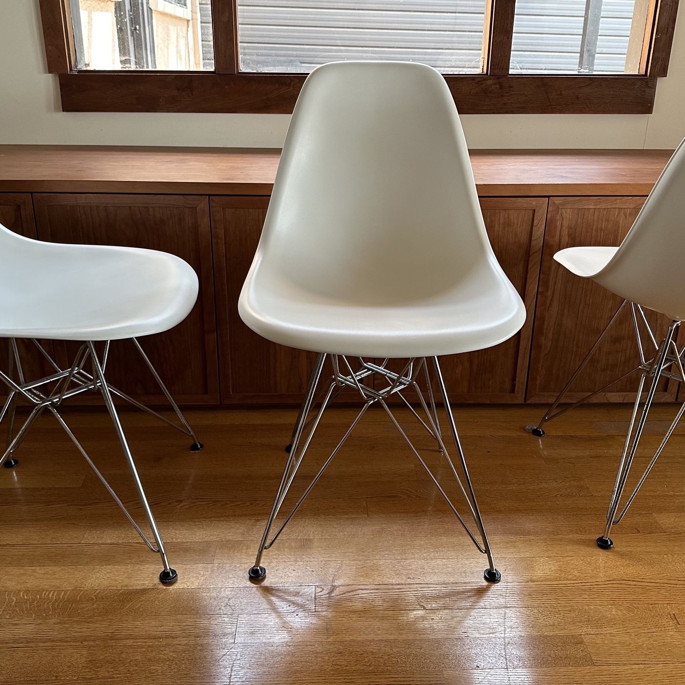 6 - Eames Plastic Chairs 