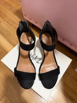 Black Suede Heels Size 7 Woman Style & Co.