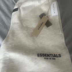 Essential fear of god gray shorts size small new