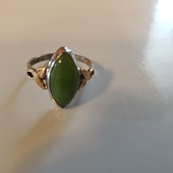Sterling Silver Ring With Gold Filled. 