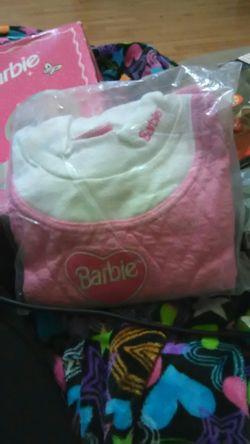 New in bag Barbie jumper dress size medium 6 - 6x