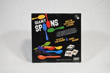 Giant Spoons, Card Games for Kids - Spoons Game, Deck of Cards, Fun Family Games for Kids and Adults, Playing Cards, Game Night, Travel Games, 3-6 Mul