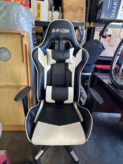 S-Racer Gaming Chair Black and White