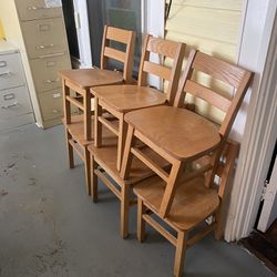Child/school Size Wooden Chairs 