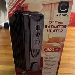 Century Oil Filled Radiator Heater New