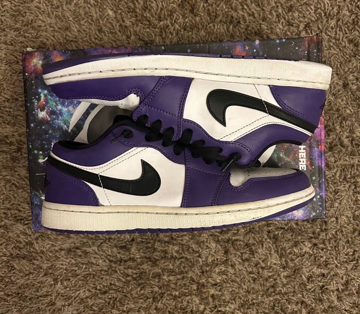 Jordan 1 Low Court Purple