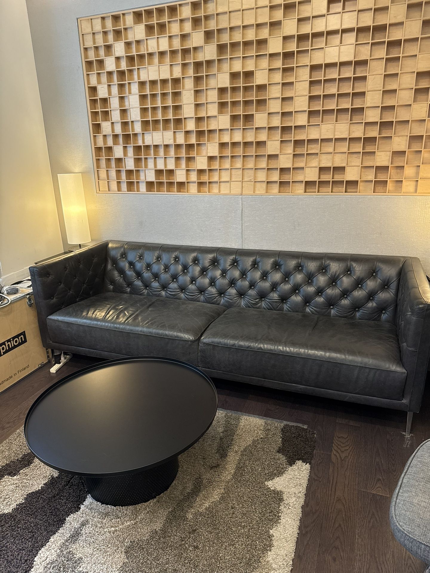 Black Leather Couch