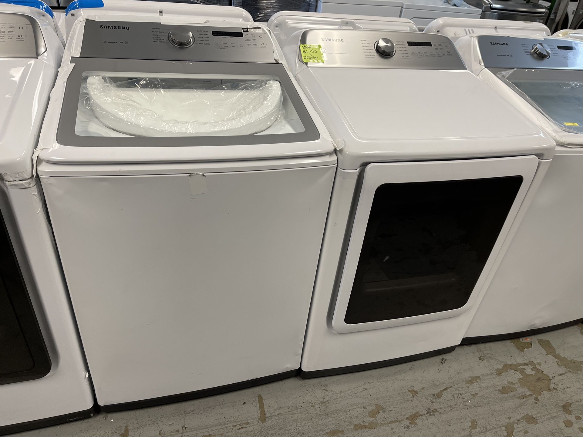 New Samsung Washer And Dryer