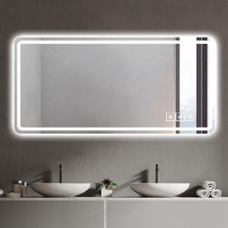 Bathroom mirror with lights