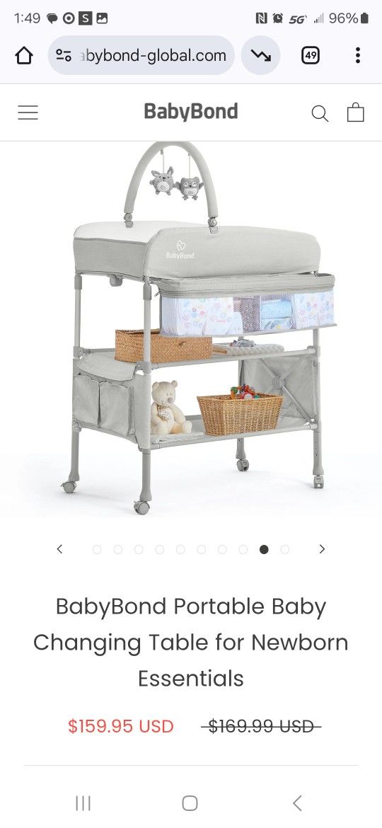 Baby Bond Portable Changing Table