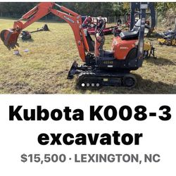 Kubota K-008-3 Excavator