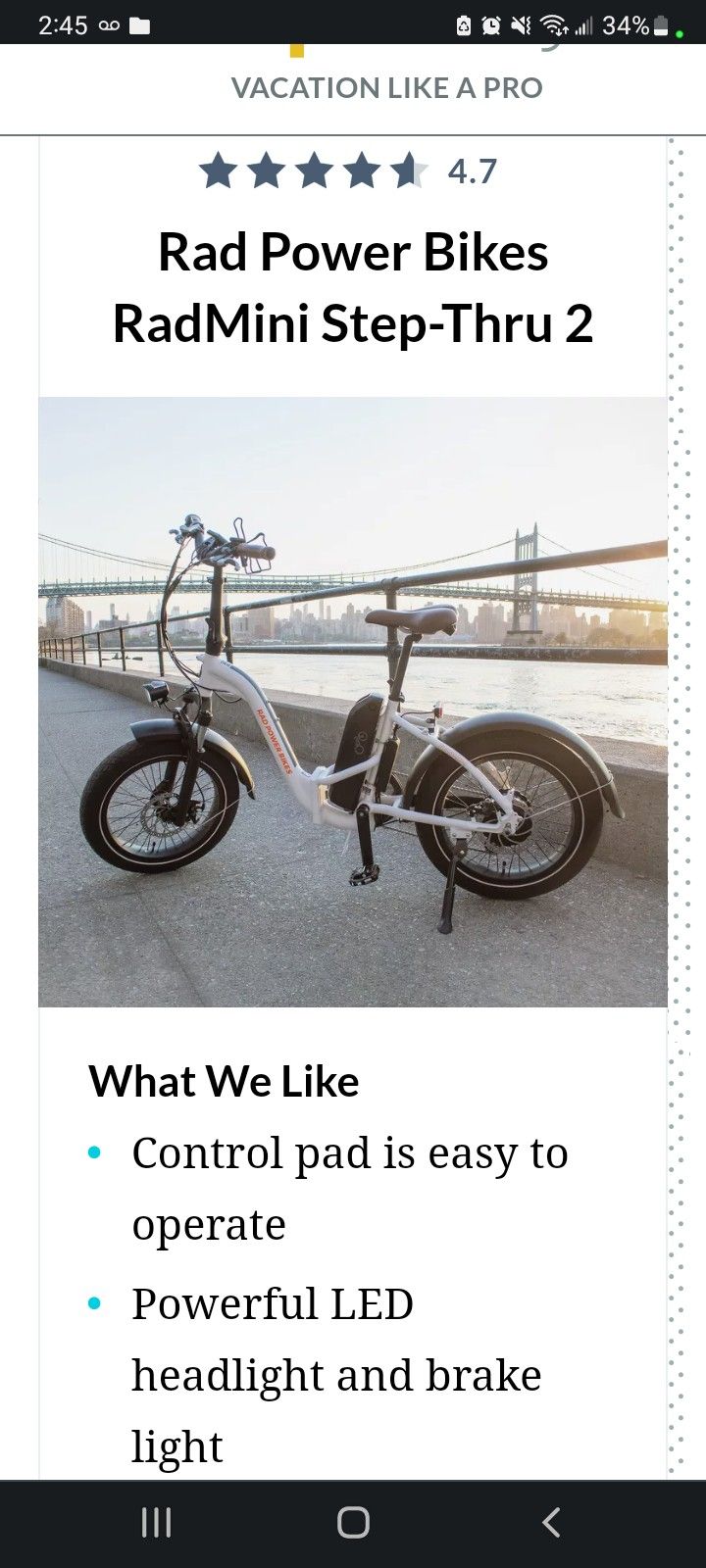 Rad Power Bike RADMINI STEP THRU 2