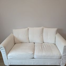 IKEA Sofa, Couch, Loveseat, White