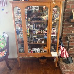 Antique China cabinet.