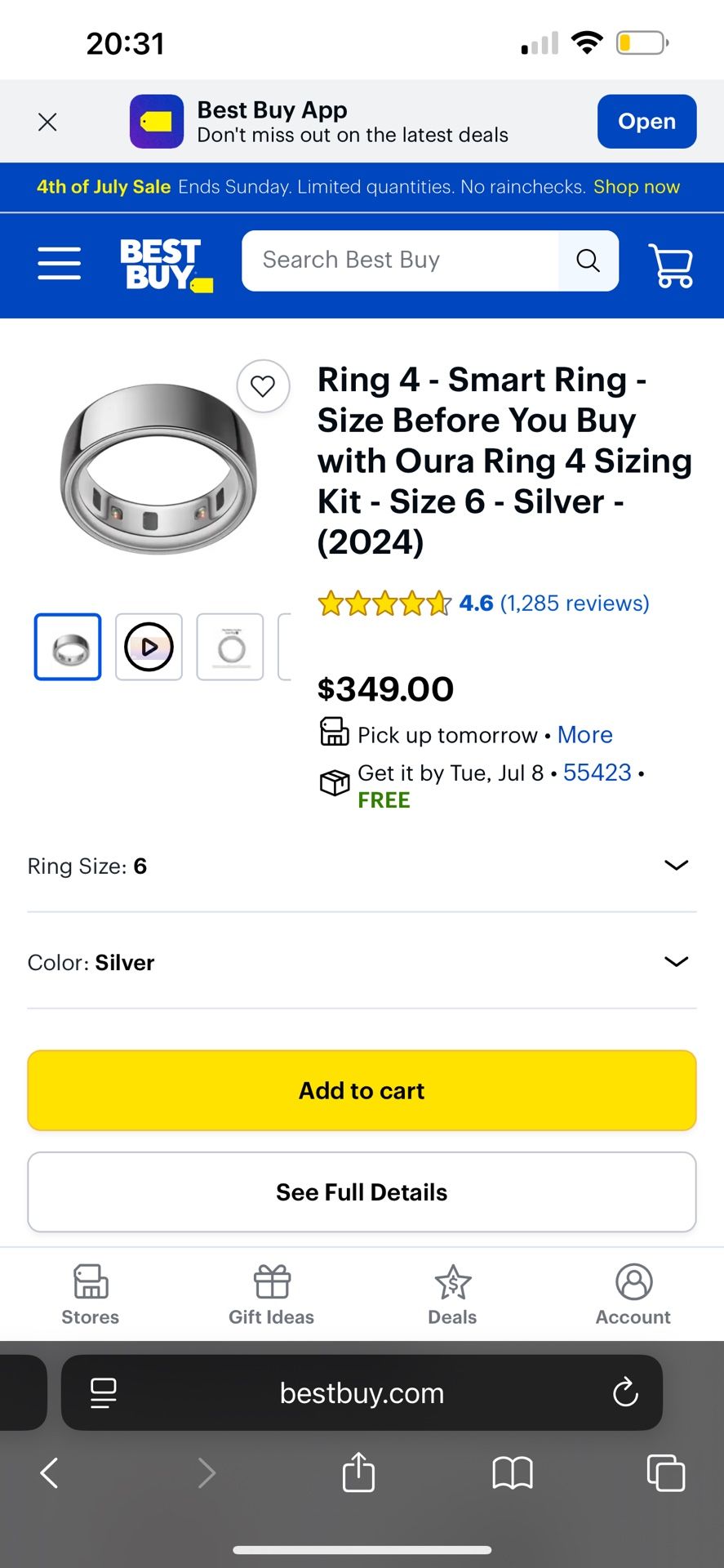 Oura Ring Size 8